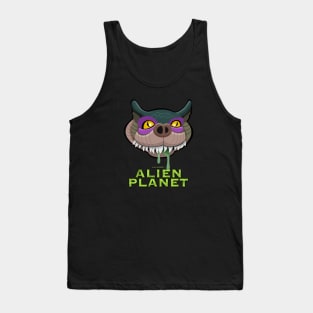 Giree - Alien Planet - No Heart Green Tank Top